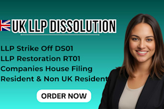 manage your UK llp strike off, dissolution and companies house restoration