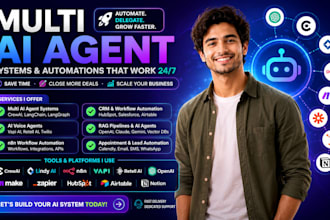 build custom multi ai agent using makecom to automate cold calls crm workflow