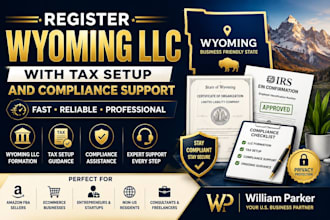 register wyoming llc with tax setup and compliance support