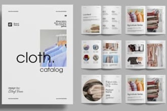design sales flipbook catalog, look book for fashion and apparel clothing brand