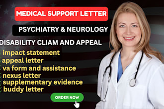 write medical supported opinion for VA disability