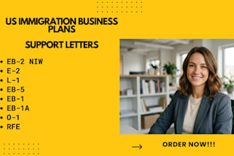 write immigration business plan for uscis visa