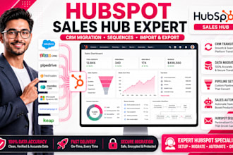 hubspot sales hub setup sequences import and export CRM transititon specialist