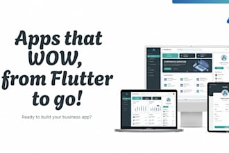 develop custom flutter app for android and ios