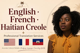 translate english, french and haitian creole