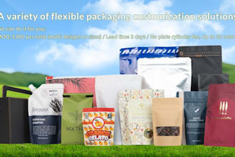 create food packaging pouch design mylar bag design
