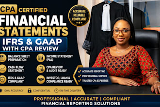 prepare ifrs and gaap financial statements with CPA review
