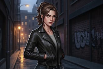 draw a semi realistic character
