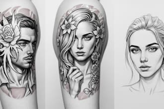 create an individual tattoo sketch for you