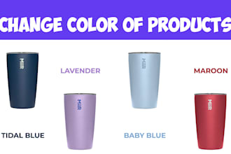 do professional color changing in photoshop for your rd