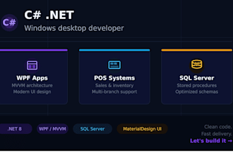 build a windows desktop application with c sharp net and wpf