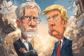 do digital political cartoon for political cartoon