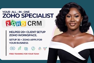 zoho crm setup zoho books zoho campaign zoho desk zoho flow zoho inventory crm