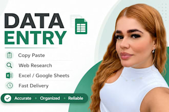 do accurate data entry and copy paste tasks
