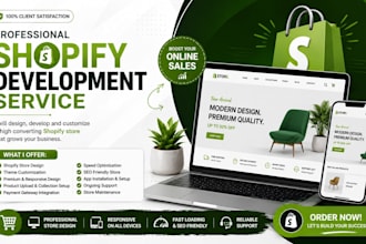 design redesign shopify dropshipping store, fix shopify website for conversion