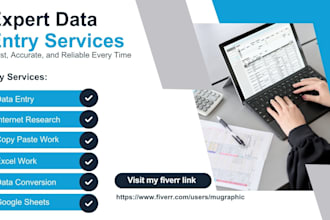 do accurate data entry, copypaste and web research