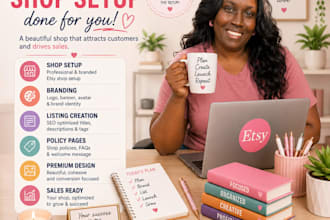 do a complete etsy shop setup