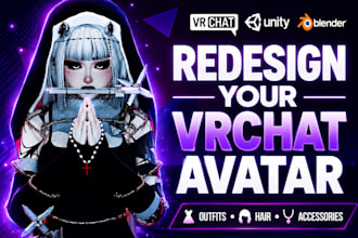 customize your vrchat avatar outfit hairstyle skin tone fashion accessories