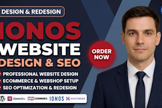 design your ionos website with professional redesign and ecommerce