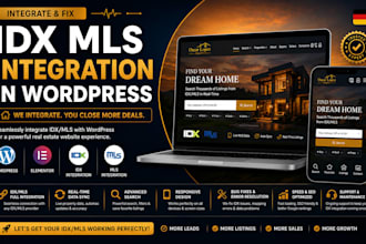 integrate or fix idx mls listings on your german wordpress real estate website
