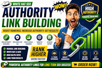 o authority link building for higher google rankings