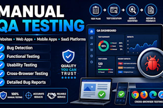 test your website, mobile app, web app, and saas for bugs