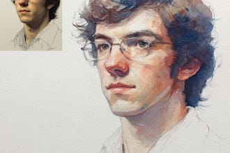 draw fascinating watercolor portrait painting portrait