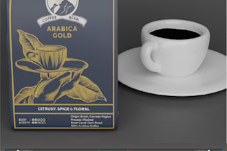 label and box packaging design