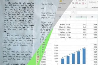 convert scanned PDF to excel with 100 accuracy in 2 hours