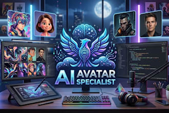 design stunning ai avatar and profile pictures
