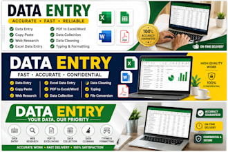 accurate data entry, excel, and typing