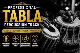 record tabla and percussion on your track