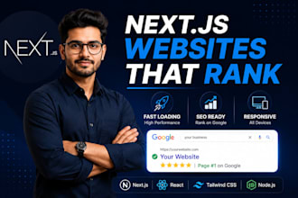convert figma to next js website with SEO friendly and responsive design