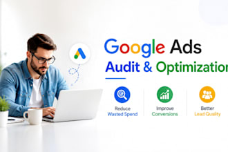 audit and  optimize google ads PPC campaigns for conversions