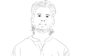 draw high quality minimalist or detailed line art illustration