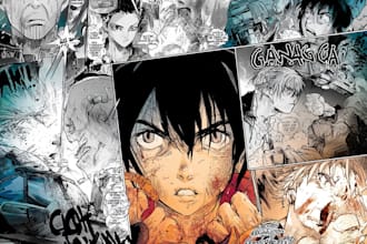 draw graphic novel comic book storyboard anime manga