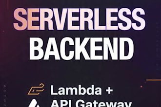 build AWS serverless backend API with lambda API gateway