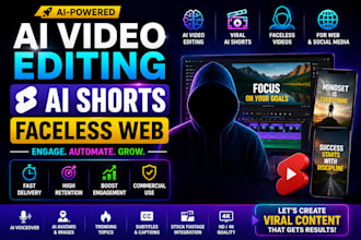 develop ai video editing, ai shorts faceless web