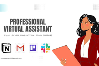 be your reliable virtual assistant for admin tasks, email and scheduling