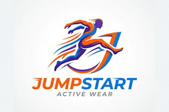 design a dynamic jump logo for your brand