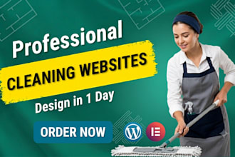 build roofing and house cleaning business website