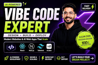 build your website using vibe code , next vibe coder