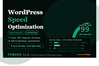 optimize your wordpress website speed to achieve google pagespeed score 90 plus