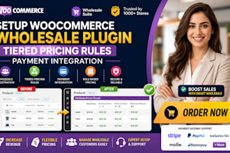 setup woocommerce wholesale plugin tiered pricing rules payment integration