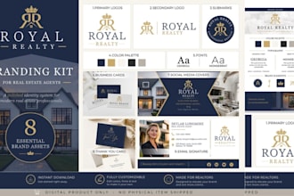 create real estate company branding identity system for agency brokerage company
