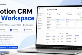 build a custom notion workspace dashboard CRM and automation system