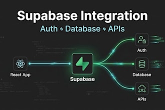 integrate supabase backend with your react or web app
