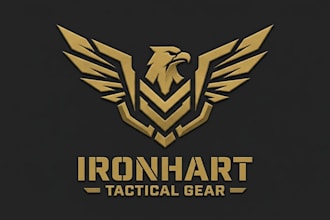 design a bold tactical logo for your brand