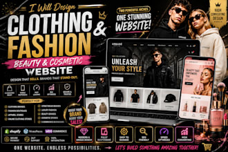 design clothing website fashion boutique website apparel store ecommerce website
