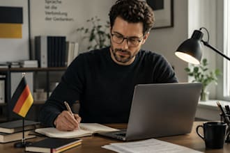 edit and improve your short german website text